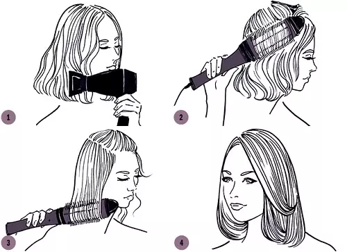 Боб прическа на средна коса (110 снимки): удължени скъсани прически, многослойна вариант за средна дължина на жените 16860_100