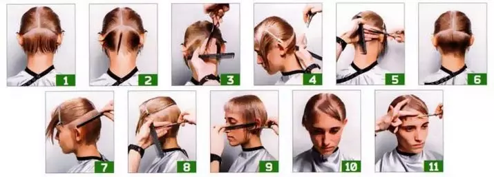 Bob-Kare (60 Fotoğraf): Saç kesimi, kadınların saç modellerini kurmanın yolları. BOB-KARARE tarzında saçın saç kesimi kimdir? Moda seçenekleri 16865_57