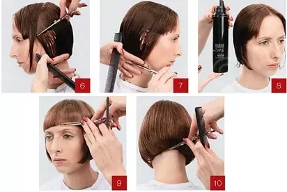 Frizura bob s bangs (82 fotografije): ženske frizure za dugu i kratku kosu, klasični i asimetrični grah za tanku kosu, modni trendovi 16869_60