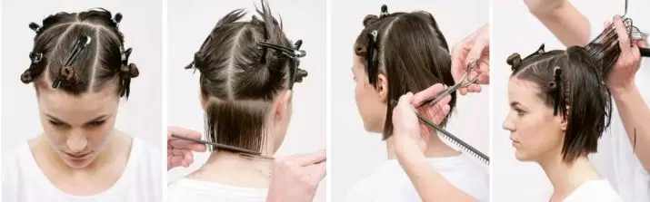 Haircut Kare frature a közepes hajú (42 fotók): a női frizura variánsai, a kettős és hosszúkás Kara jellemzői 16904_15