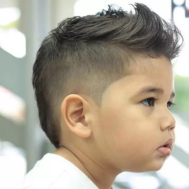 Haircuts e djemve të vegjël (43 foto): hairstyles për fëmijët 2 vjet, haircuts baby trendy për një djalë një vjeç 16950_28
