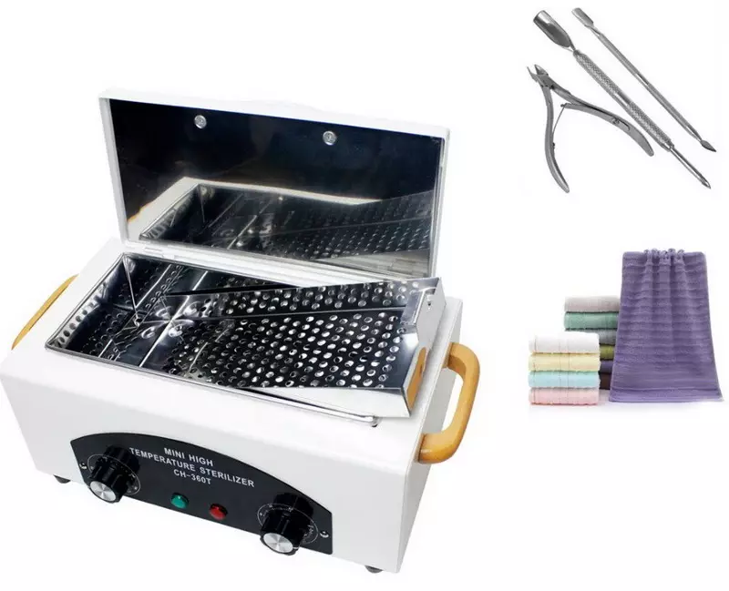 Sterilisation von Maniküre-Tools: Wie kann man einen Sterilisator und ein Mittel zur Desinfektion auswählen? Wie sterilisieren Sie Werkzeuge zu Hause? 17060_11