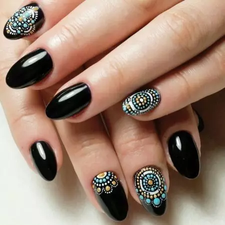 Pontos para unhas (48 fotos): o que é e como usar? Design de manicure com ponto passo a passo. O que pode ser substituído? 17068_43