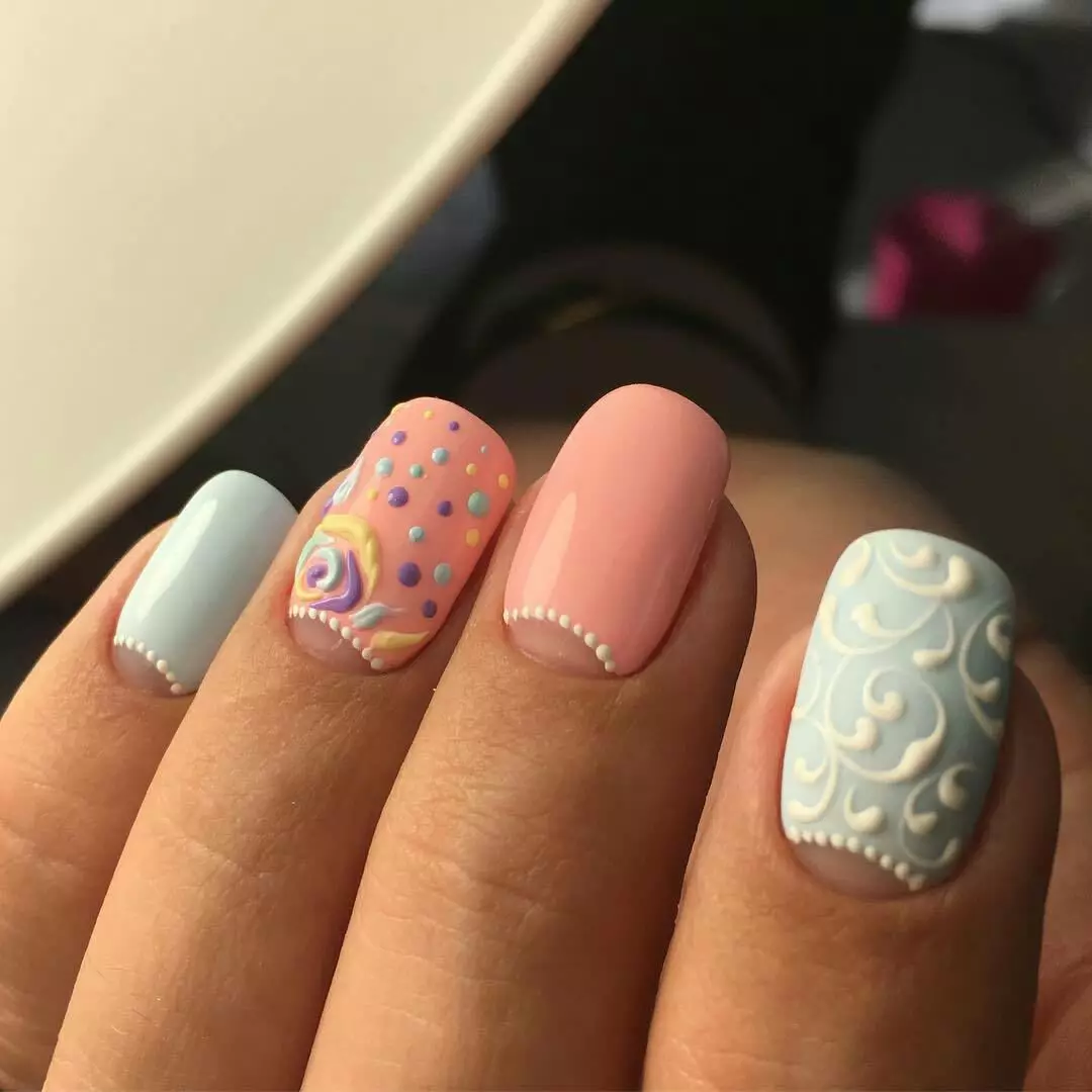 Mooie zomer manicure (75 foto's): Kies een stijlvol en chique ontwerp op de nagels voor de zomer 17197_42