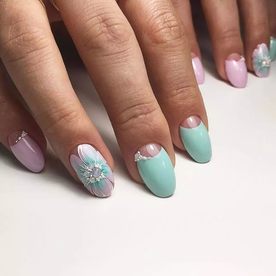 Mooie zomer manicure (75 foto's): Kies een stijlvol en chique ontwerp op de nagels voor de zomer 17197_52