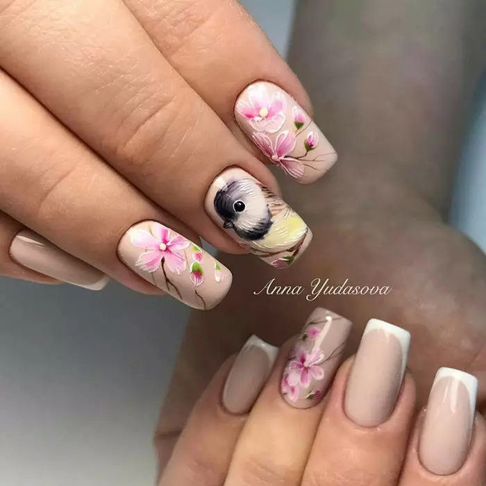 Mooie zomer manicure (75 foto's): Kies een stijlvol en chique ontwerp op de nagels voor de zomer 17197_59