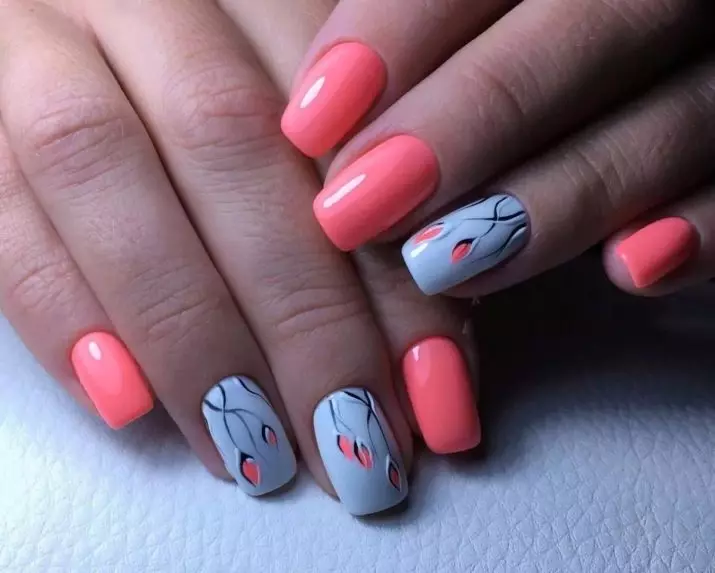 Mooie zomer manicure (75 foto's): Kies een stijlvol en chique ontwerp op de nagels voor de zomer 17197_63