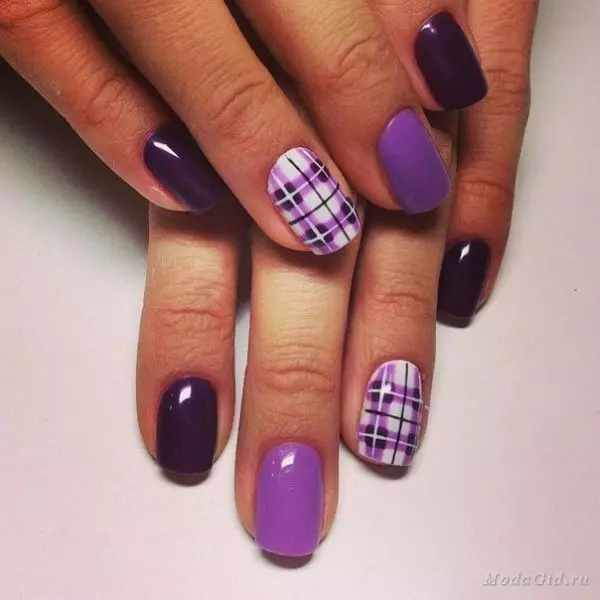 Laventel manicure (48 foto's): spyker ontwerp met vernis in laventel kleure, kleur funksies 17207_30