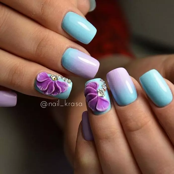 pastel رەڭ (117 سۈرەت) ئىچىدە Manicure: pastel تۈسى قىسقا nails, رەڭ pastel گۈزەل manicure ئىدىيە نازۇك multicolored لايىھىلەش 17216_105