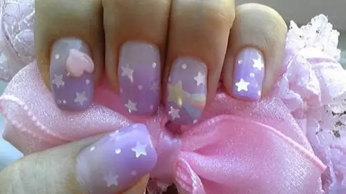 manicure នៅក្នុងពណ៌ pastel (117 រូបថត): ការរចនាចម្រុះក្រចកខ្លីនៃក្រចកខ្លីនៅក្នុងស្រមោល manoryuce ដ៏ស្រស់ស្អាតនៅក្នុងពណ៌ 17216_111