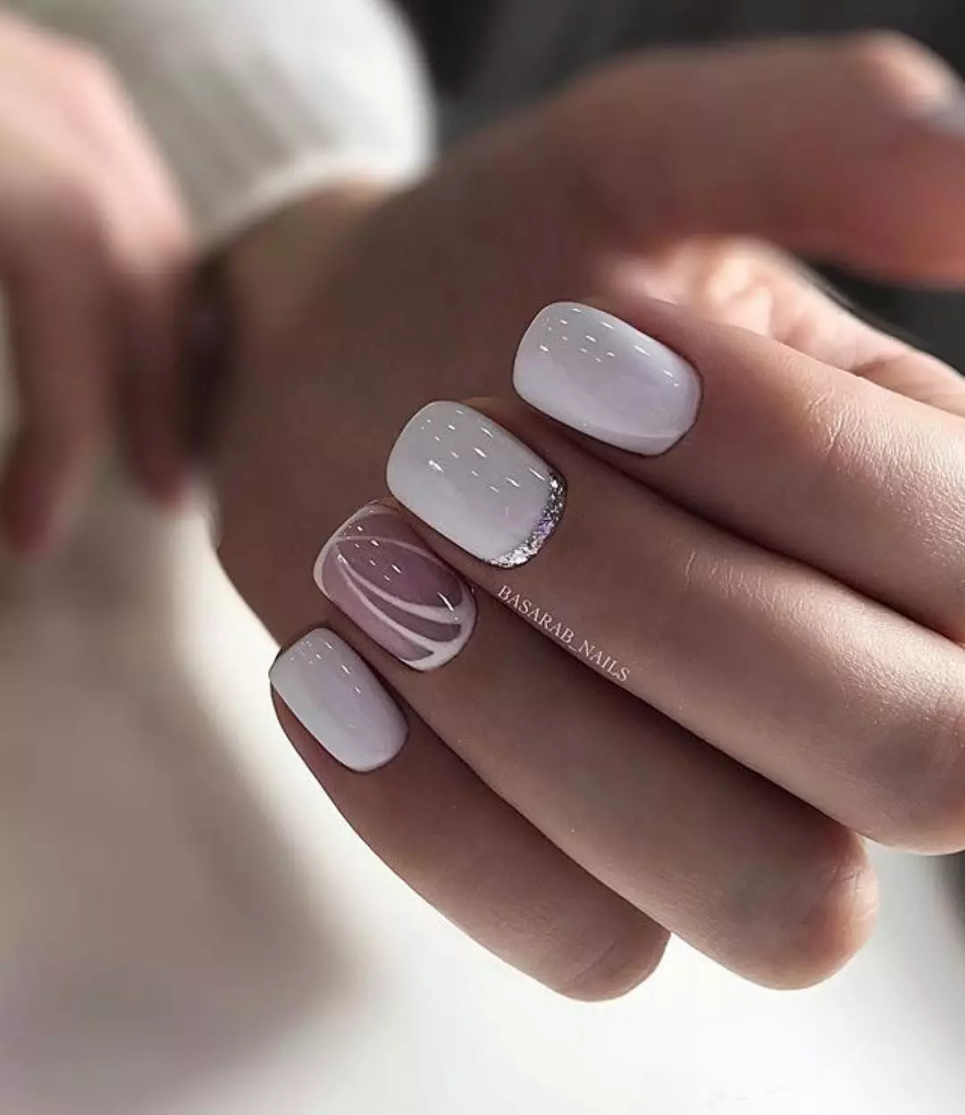 pastel رەڭ (117 سۈرەت) ئىچىدە Manicure: pastel تۈسى قىسقا nails, رەڭ pastel گۈزەل manicure ئىدىيە نازۇك multicolored لايىھىلەش 17216_20