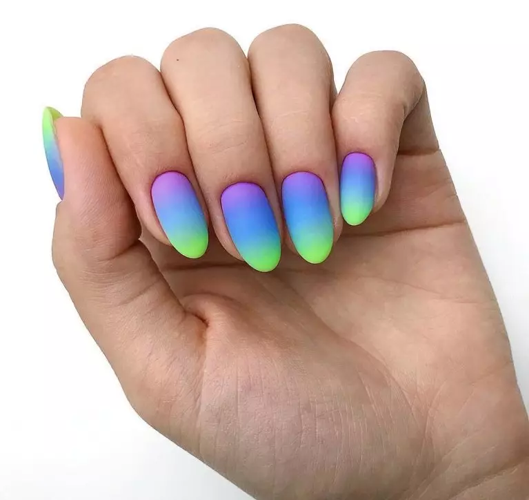 Uñas de ácido (49 fotos): diseño de manicura y color brillante 17219_32