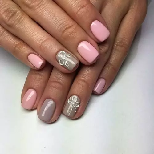 Kuning air-Pink Manicure (26 foto): Idea Nail Design 17225_19