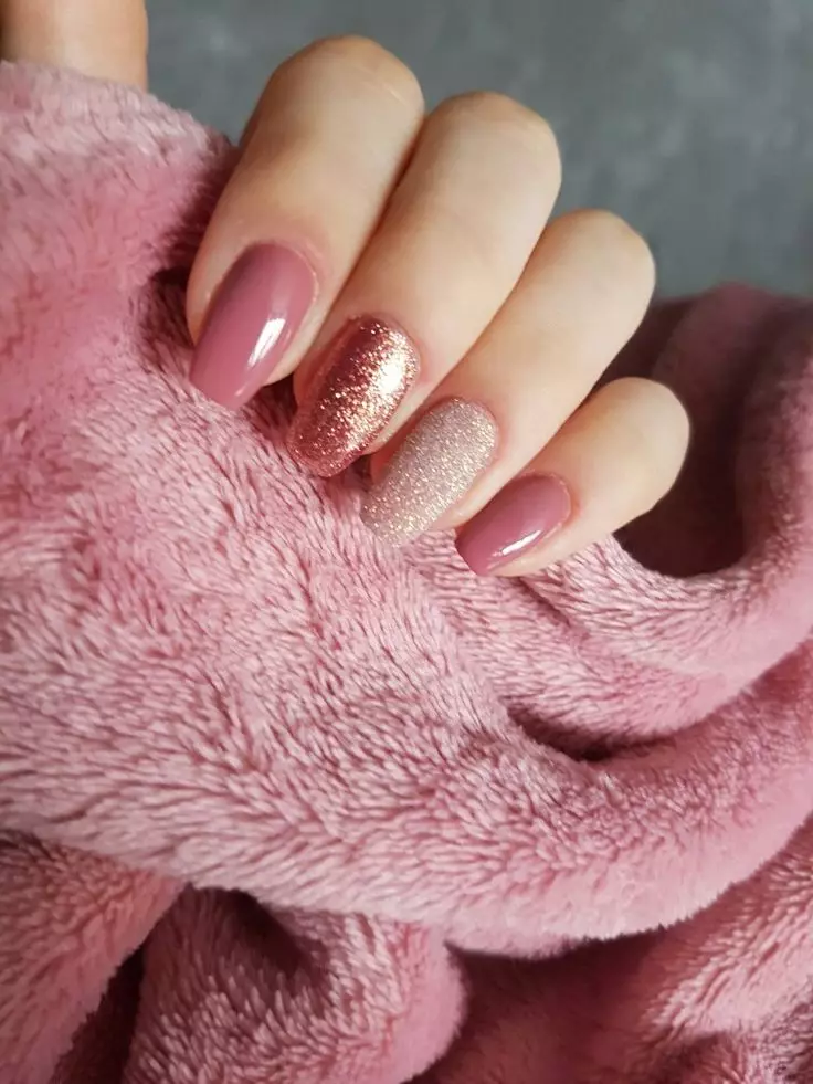 Kuning air-Pink Manicure (26 foto): Idea Nail Design 17225_21