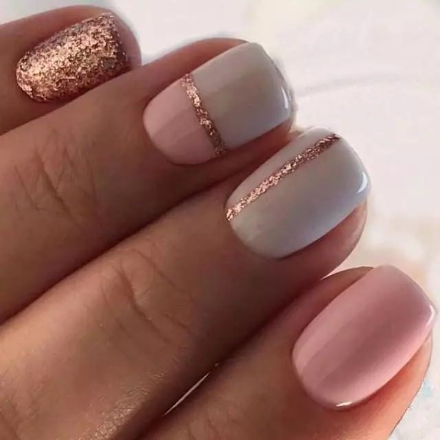 Kuning air-Pink Manicure (26 foto): Idea Nail Design 17225_22