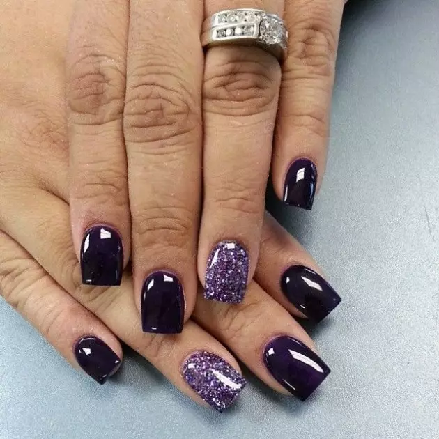 Manîzûna Plum (41 wêne): Nail Design bi rengê kulikê 17238_23