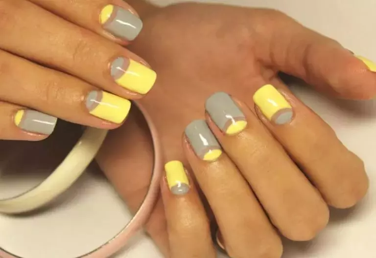 Manicure en colores grises (38 fotos): ideas para el diseño de uñas en color plateado 17248_9