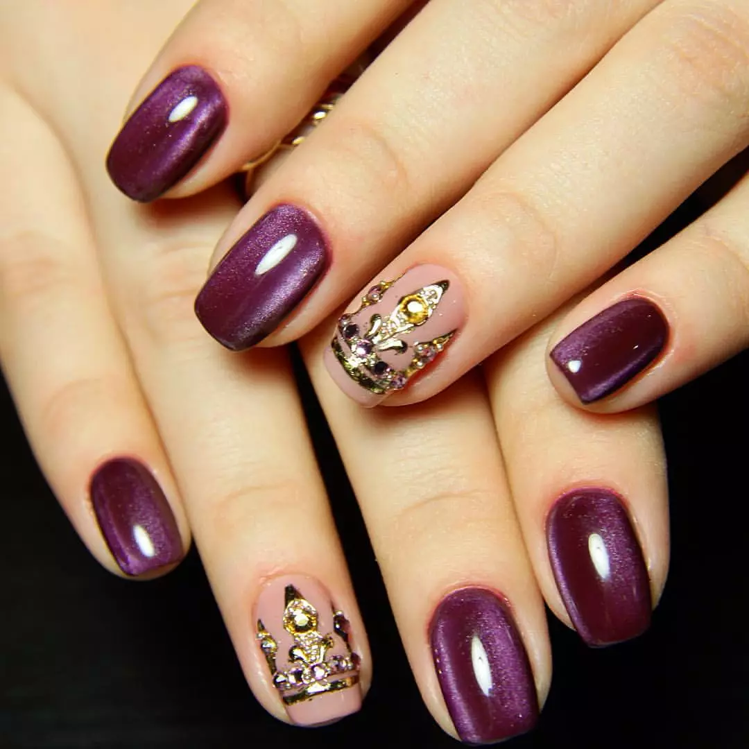 Manicure Manicure (Linepe tse 40): Eggplant Colour - 17249_28