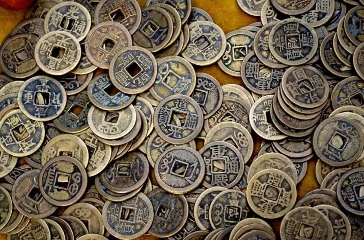 Kinijos monetos: pritraukti pinigus, 6 monetų vertė ant raudonos fetzui siūlų, pasirinkite talismansai laimės 17301_3