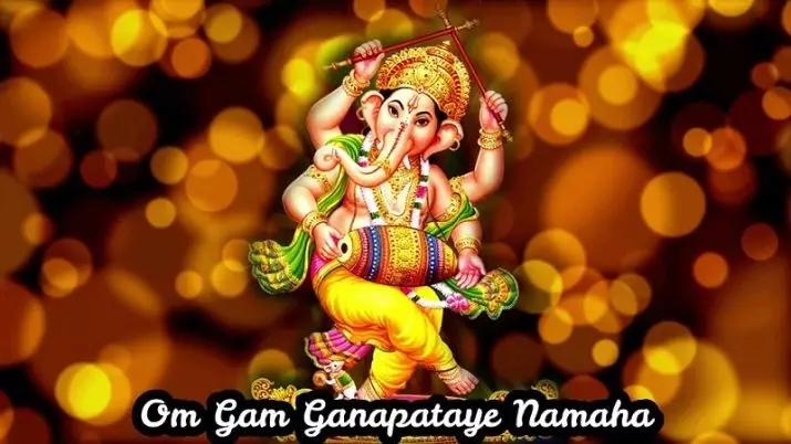 Mantras Ganeshi：OM天然气Ganapatay Namaha和其他咒语消除障碍，文本夏南和曼德拉斯祝好运和Ganapati的成功 17310_5