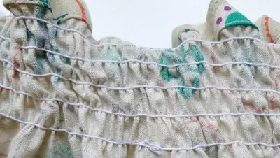 Nähgummi: breite Threads und dünnes Nähgummi, elastische und dekorative, farbige und transparente Threads, Sehenswürdigkeit Review 17369_22