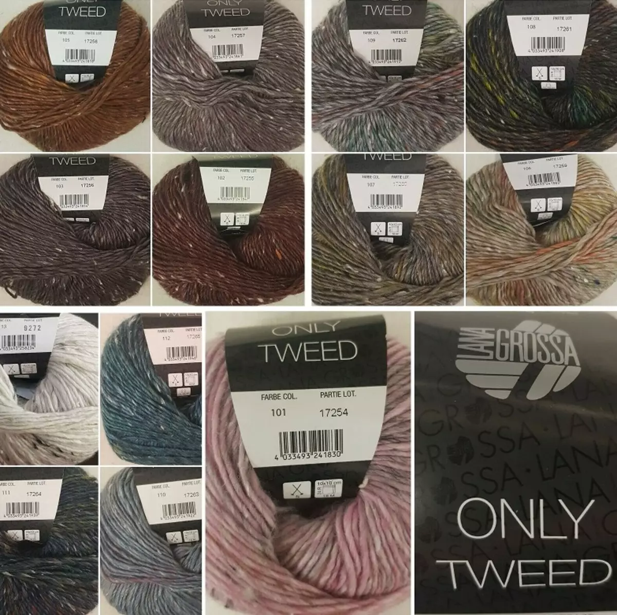 Przędza Lana Grossa: Mycie i inna przędza, wykonana z bawełny i kaszmiru, tweed i jedwabiu, nowe produkty od producenta 17381_20
