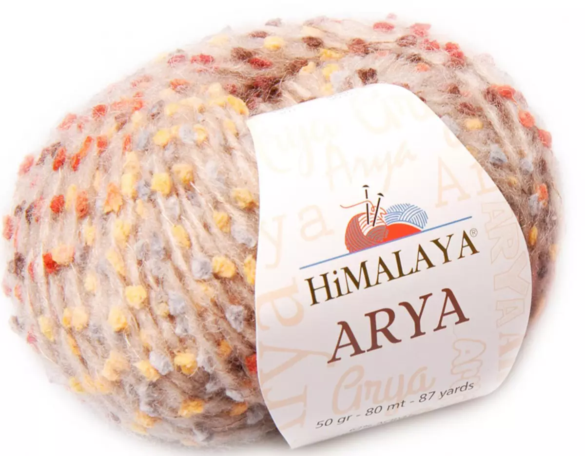 Himalaya haria: kotoia eta beste haria fabrikatzailearengandik Turkiatik, koloreen paleta eta barrutiaren deskribapena 17386_24