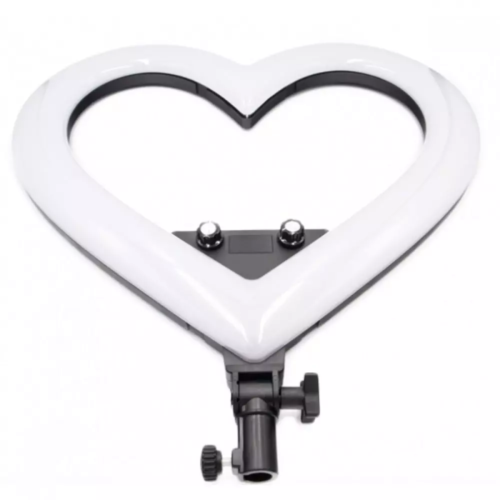 llum anell Hearted: un model en forma de cor amb un trípode per selfie, els seus matisos de la seva elecció 17404_3