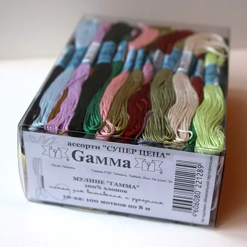 Mulina Gamma: палитра от цветове на конци за бродерия от производителя Гама и съответстващите цветове с Мулен DMC, бродерия комплекти 17427_11