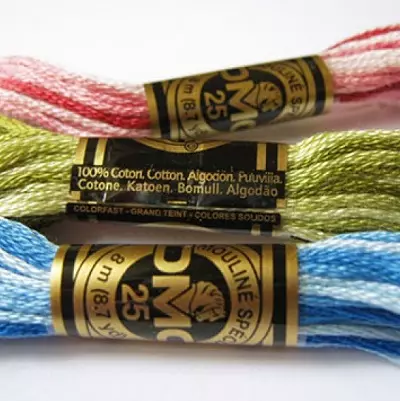 Mulina DMC：调色板颜色刺绣螺纹。有一件事有多少米？特色和品种 17428_10