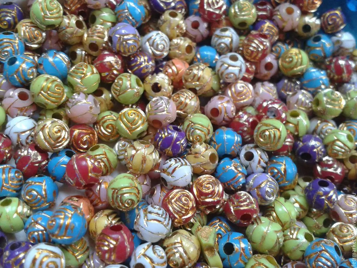 Kézműves gyöngyök: természetes kövek és fából készült gyöngyök, műanyag és szilikon, készlet 17448_24