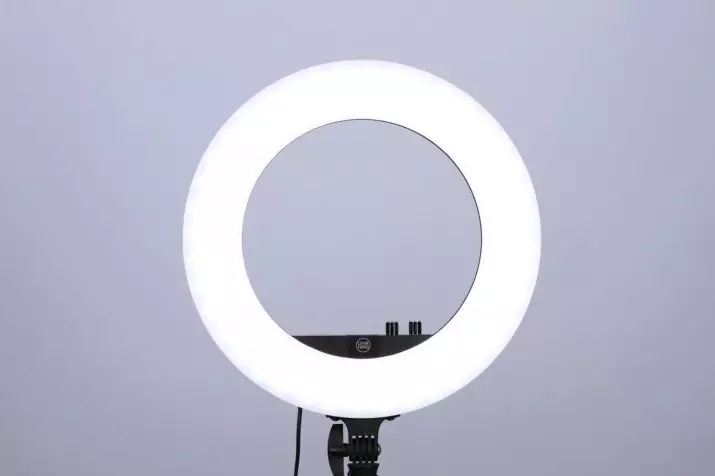 Unaza llambat për kozmetikë Artist: Si të zgjidhni një llambë të rrumbullakët LED? Lamps rrethore-unaza në një trekëmbësh, për pasqyra dhe të tjerët 17771_7