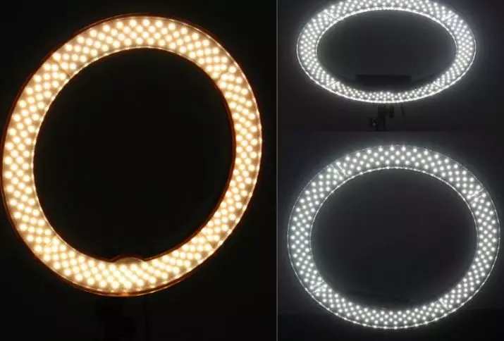 Unaza llambat për kozmetikë Artist: Si të zgjidhni një llambë të rrumbullakët LED? Lamps rrethore-unaza në një trekëmbësh, për pasqyra dhe të tjerët 17771_8