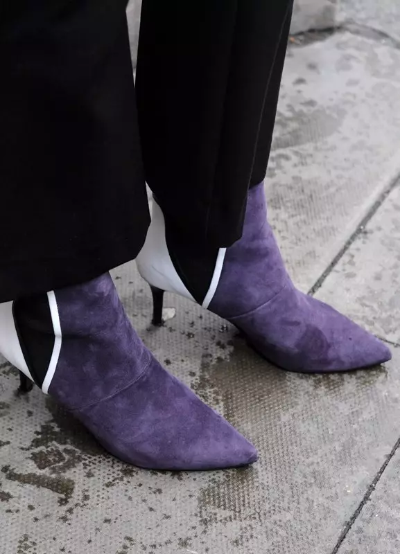 紫色踝靴（38张）：穿什么 1789_11