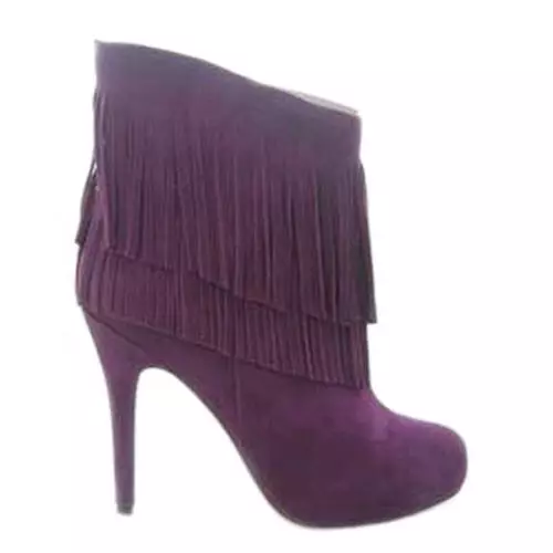 Boots Ankle Purple (38 Lluniau): Beth i'w wisgo 1789_12