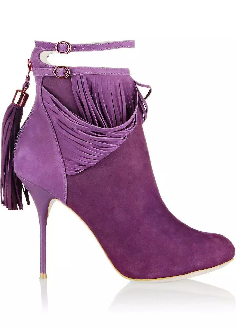 Botas de tobillo púrpuras (38 fotos): Qué usar 1789_24