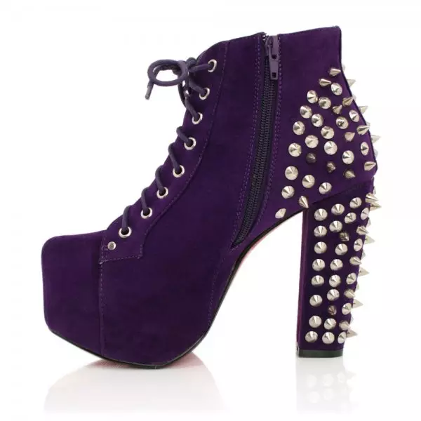 紫色踝靴（38张）：穿什么 1789_3