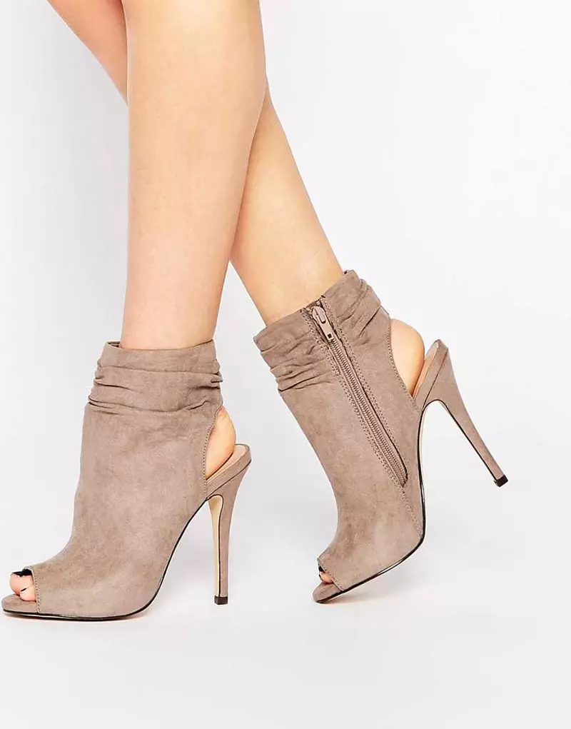 Biharên Beige Ankle (63 wêne): Whati li ser modelên zivistanê li ser heel 1798_41