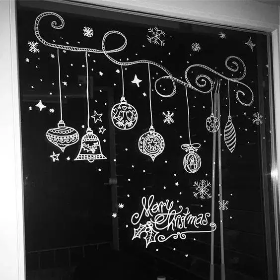 Kuidas kaunistada aknad uue aasta jaoks? Me kaunistame uue aasta joonistused guašš ja teiste kaunistamise, kirjutades maali ja mustrid tõmmatud hambapasta 18063_55