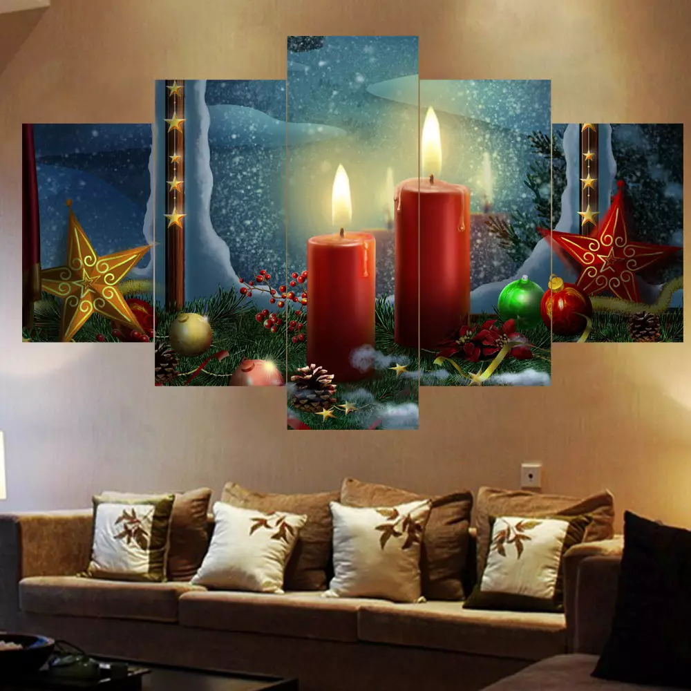 How to decorate the room for the new year? 74 Photo New Year's decorations for the house, the idea of ​​interior design decor. What scenery can be made with your own hands? 18073_18