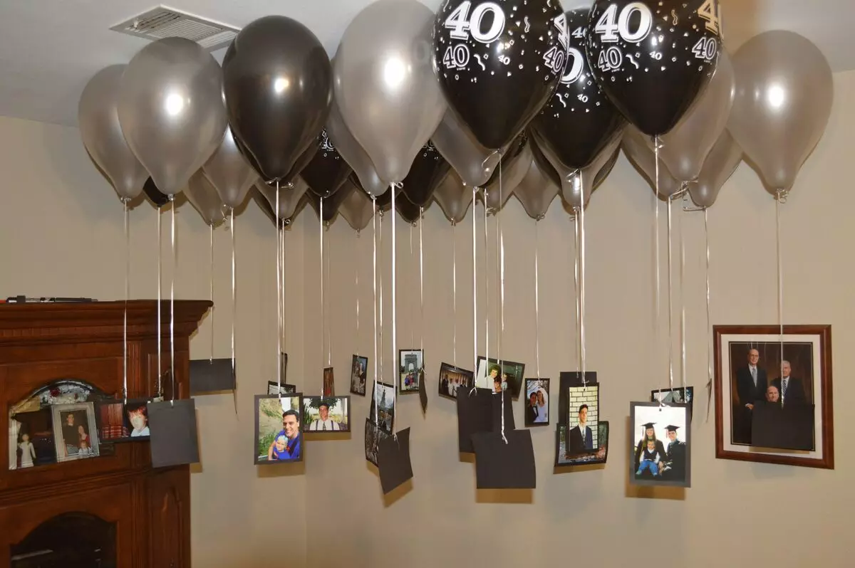 Decoração de aniversário masculino (31 fotos): Como decorar o quarto do seu marido com suas próprias mãos? Decoração do apartamento com bolas para um homem 18121_7