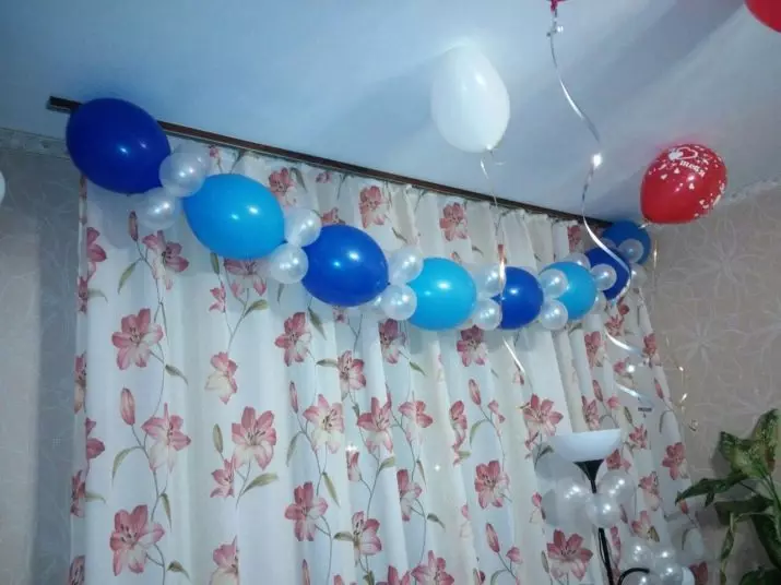 Decoratie ballen voor verjaardag: Hoe de bal te versieren met ballen en de hal? Schoonmaak ballonnen voor mannen, vrouwen en kinderen 18125_29