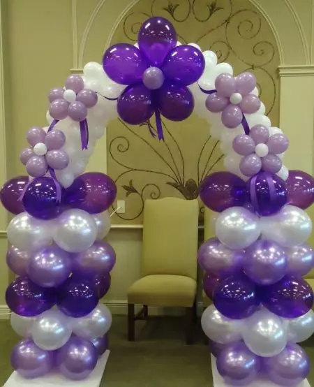 Decoratie ballen voor verjaardag: Hoe de bal te versieren met ballen en de hal? Schoonmaak ballonnen voor mannen, vrouwen en kinderen 18125_38
