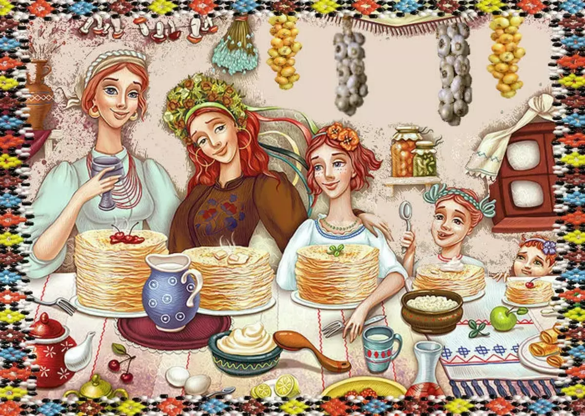 Maslenkaya settimana - tradizioni di giorno: il nome e significati di ogni giorno sul Carnevale, segni e costumi 18212_26
