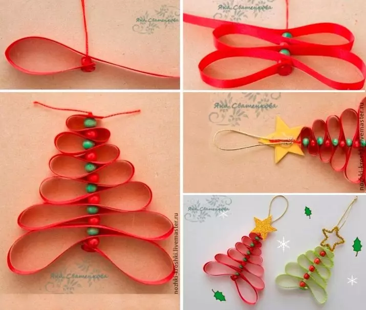 Novoletne igrače to storijo sami (64 fotografij): Kako narediti okraske na božičnem drevesu za novo leto? Kako jih narediti od žarnic in volne doma? Drugi mojstrski razredi 18287_30