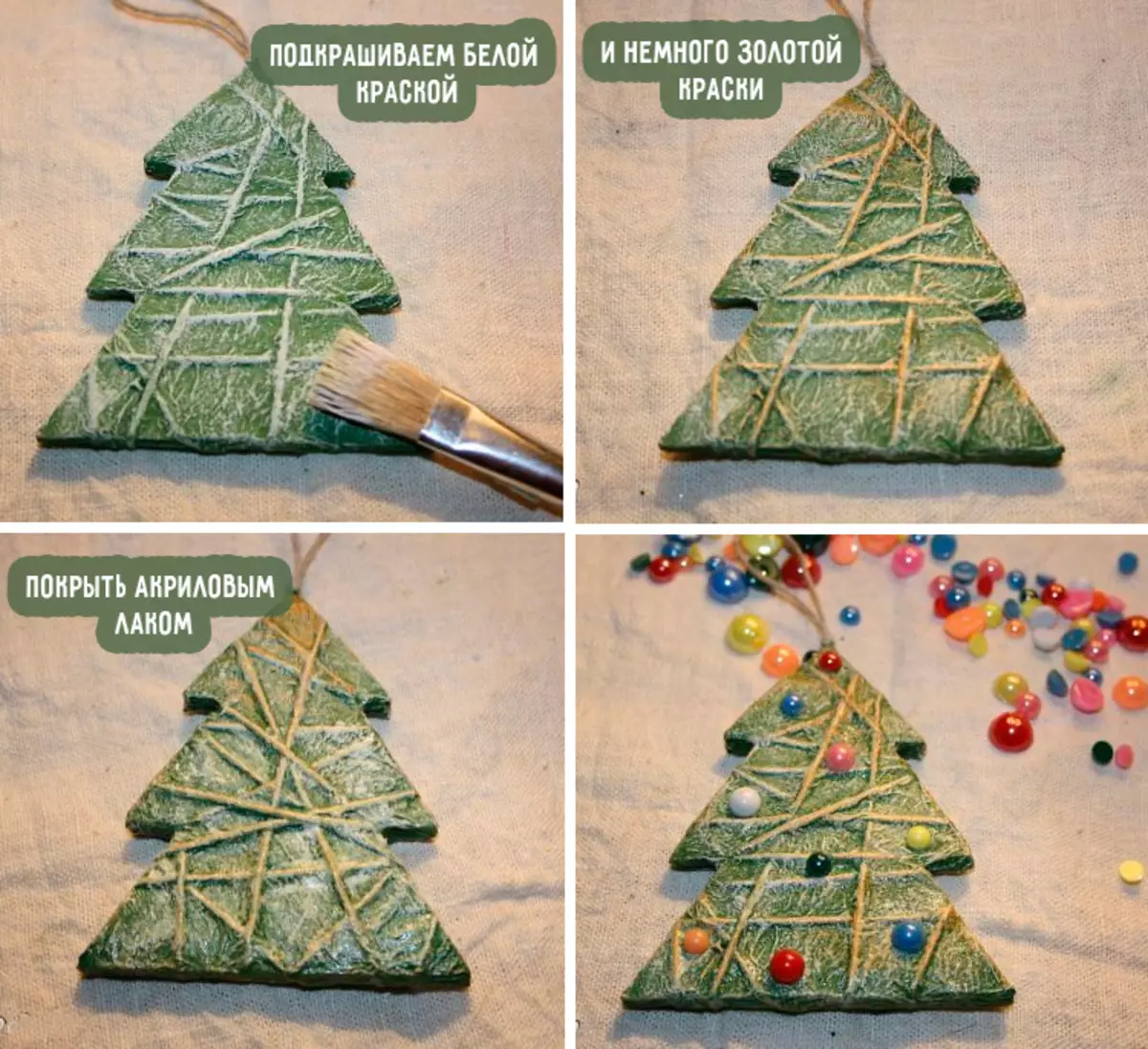 Nieuwjaarsspeelgoed doe het zelf (64 foto's): hoe decoraties op de kerstboom voor het nieuwe jaar te maken? Hoe maak je ze thuis van gloeilampen en wol? Andere masterclasses 18287_34