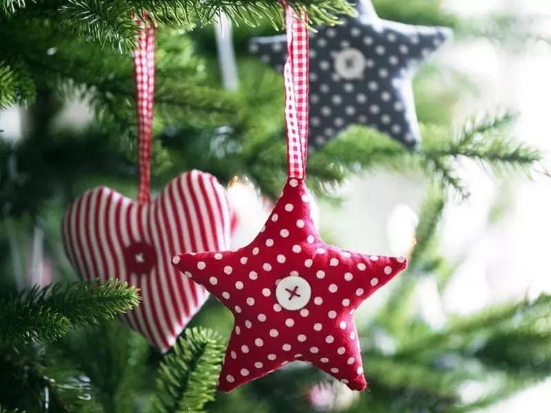 Nieuwjaarsspeelgoed doe het zelf (64 foto's): hoe decoraties op de kerstboom voor het nieuwe jaar te maken? Hoe maak je ze thuis van gloeilampen en wol? Andere masterclasses 18287_5