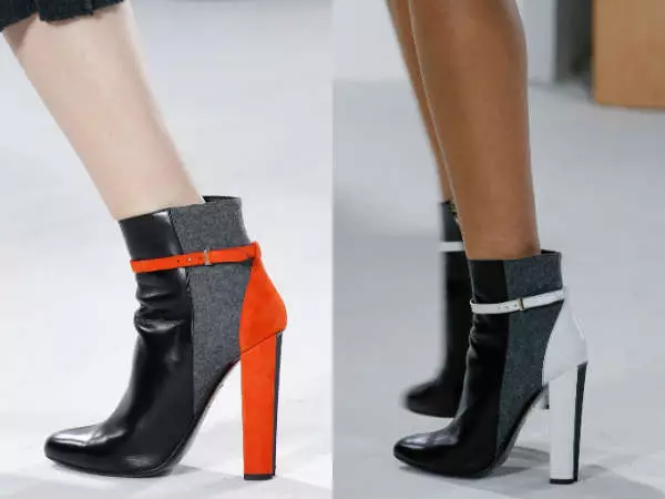 Սեւ կոճ կոշիկներ (110 լուսանկար). Կանանց թավշյա մոդելներ գարշապարի վրա, ինչ զուգագուլպաներով հագնել, ինչ հագուստով կոշիկները համատեղել պիթոնի մաշկից 1834_83