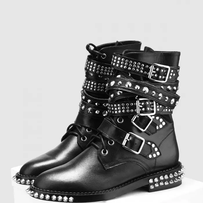 Boots (135 wêne): Trendên Fashion 2021, ji Rock Rock, Eva, Camel, Grinders, How to Wear Derby With Jeans, Mîlîtar & Burgundy Style 1842_29