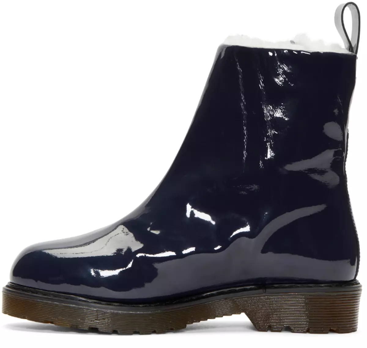 ქალთა Lacquered Boots (64 ფოტო): ლაქი ლურჯი და ვარდისფერი ზამთრის მოდის მოდელები 2021 1849_48